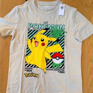 Old Navy Pokémon Kids T-Shirt - Cream and Yellow